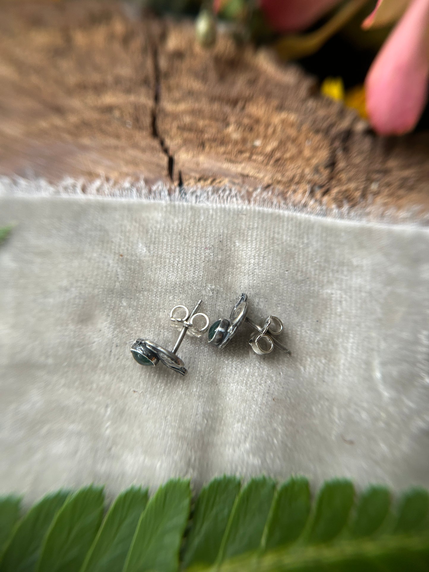 Snail post earrings- sterling silver jewelry