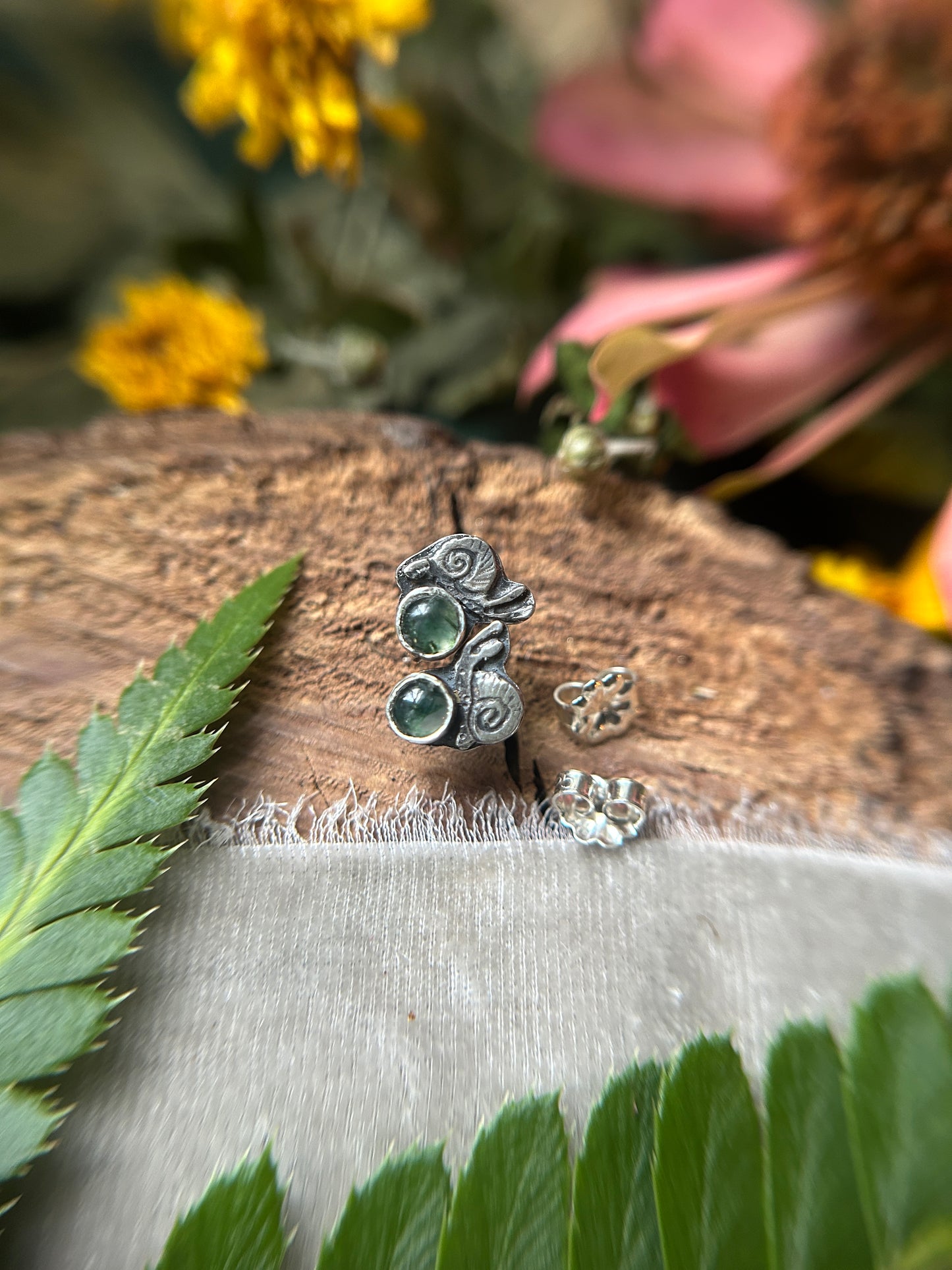 Snail post earrings- sterling silver jewelry
