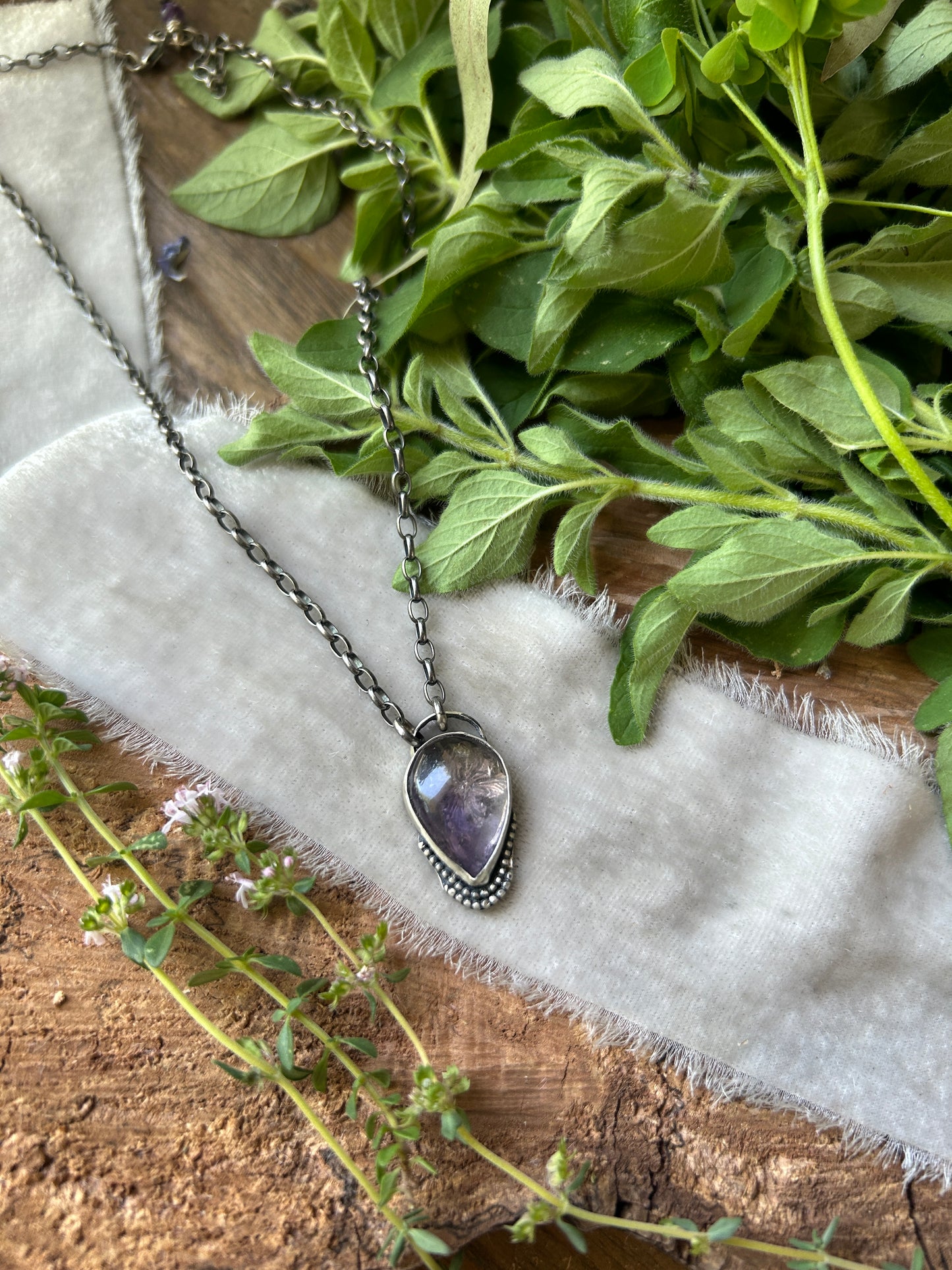 Ametrine iris necklace sterling silver pendant jewelry