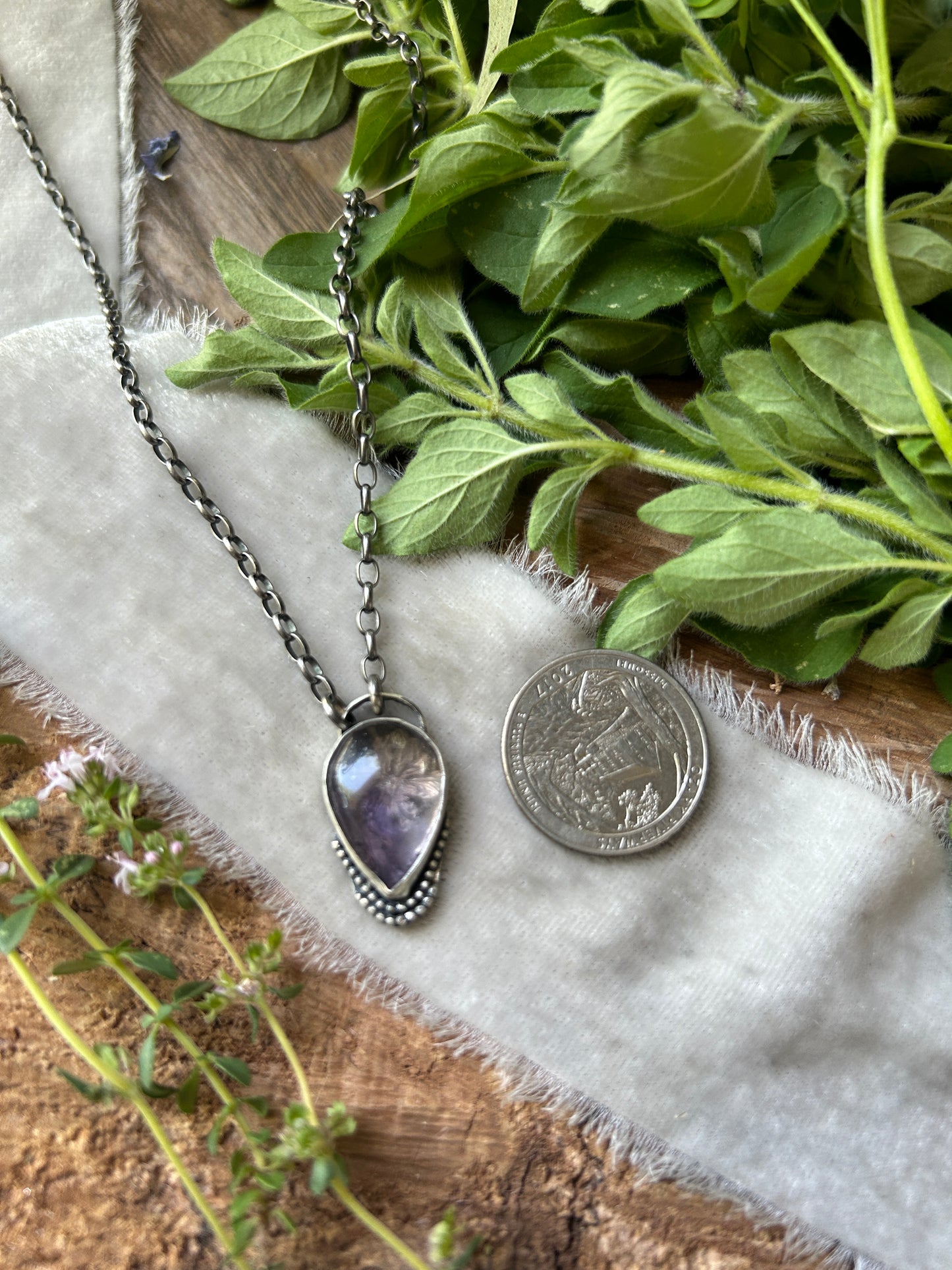 Ametrine iris necklace sterling silver pendant jewelry