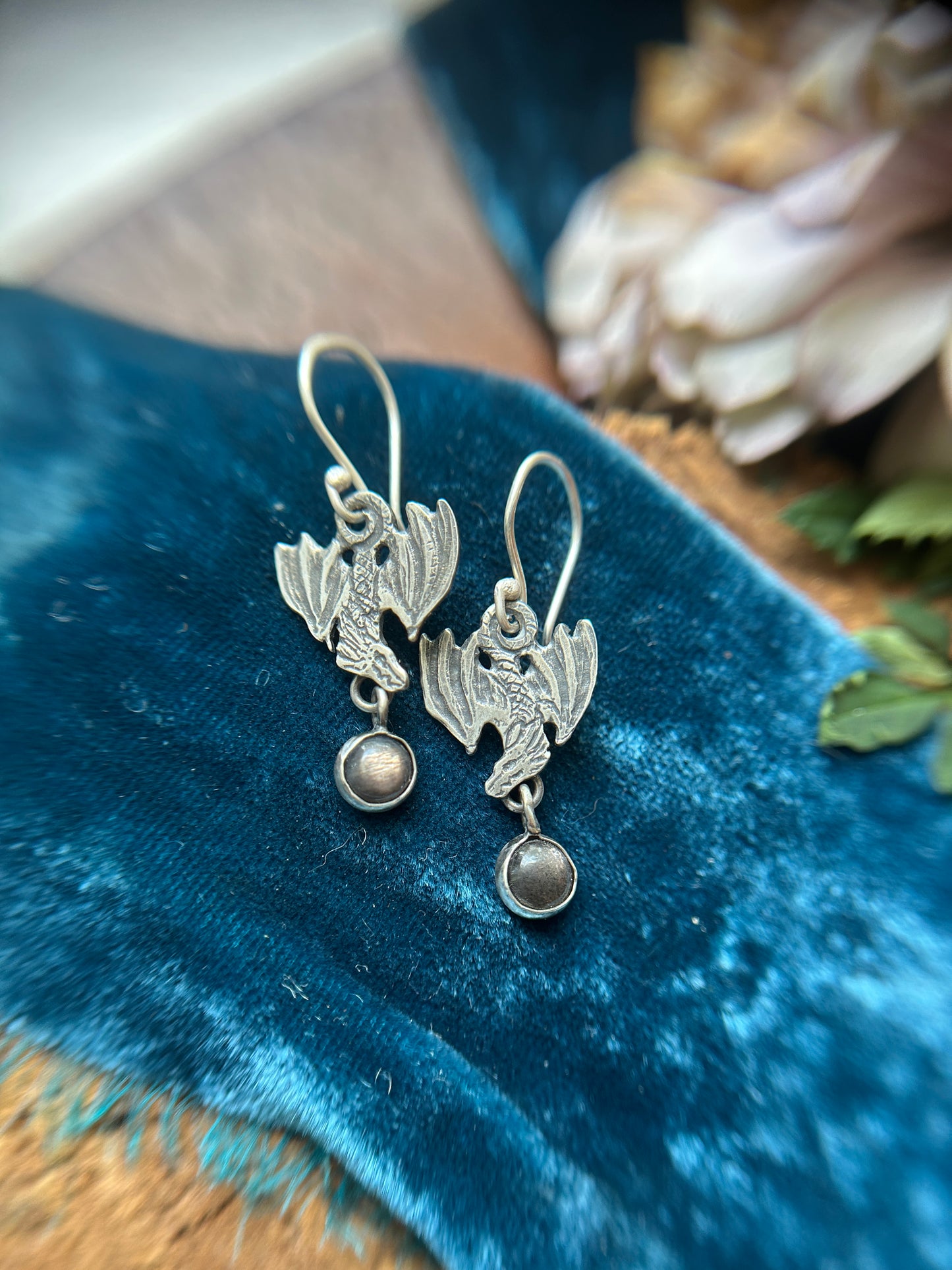 Dragons in Flight Earrings- sterling silver jewelry