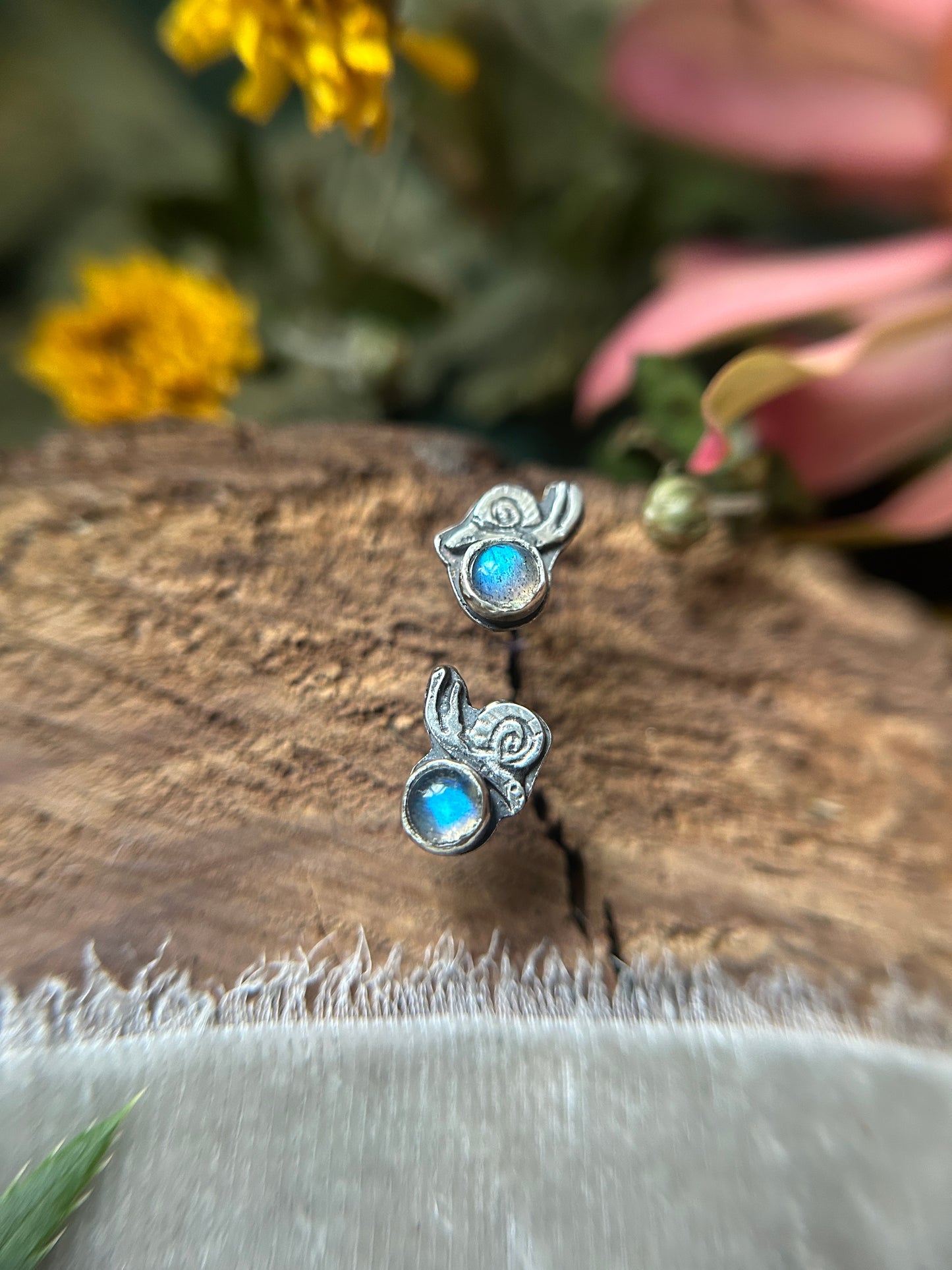 Snail post earrings- sterling silver jewelry