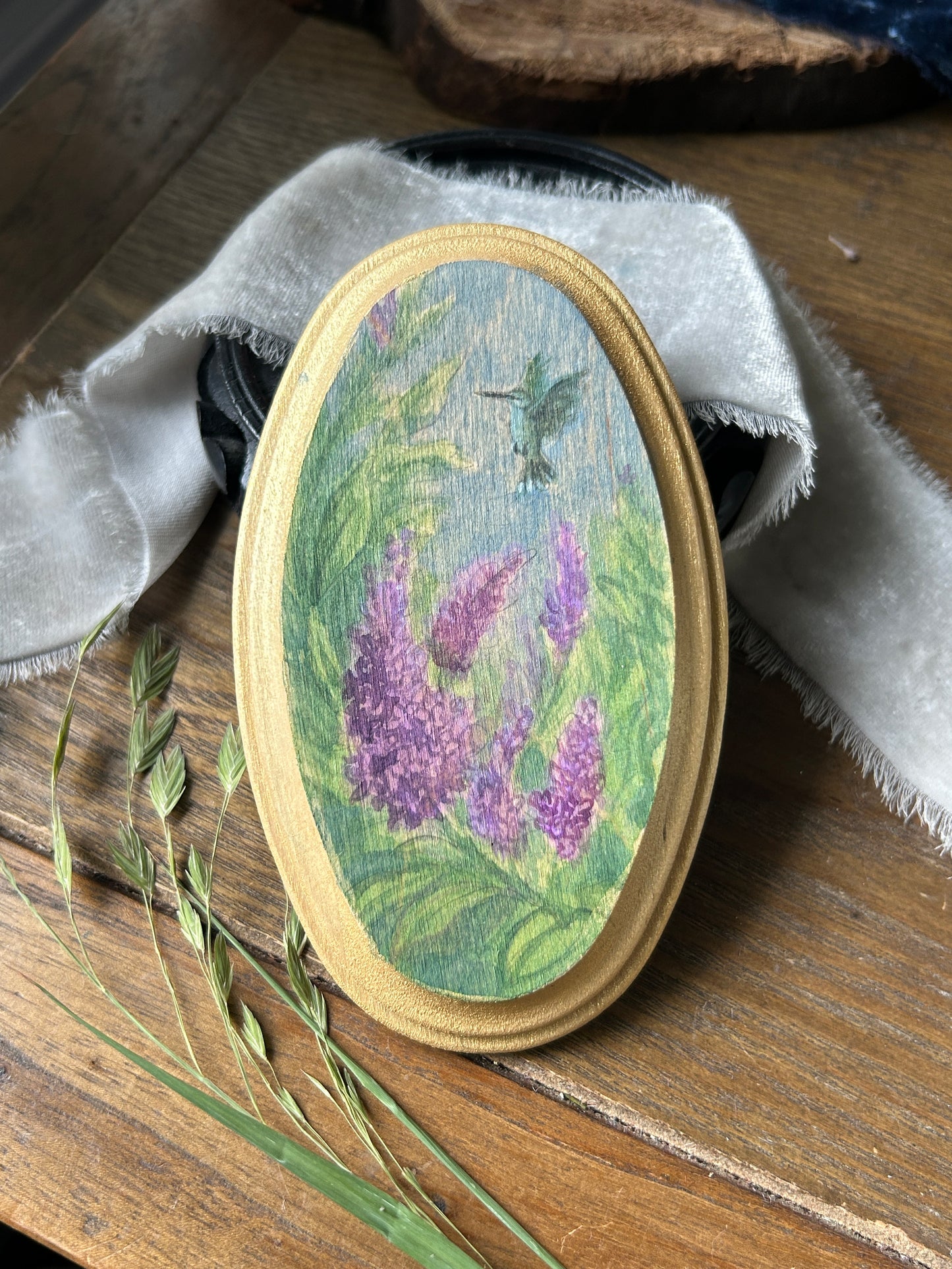 Miniature Original Watercolor Paintings- barred owl, opossum, bluebird, crab,hummingbird, or turtle