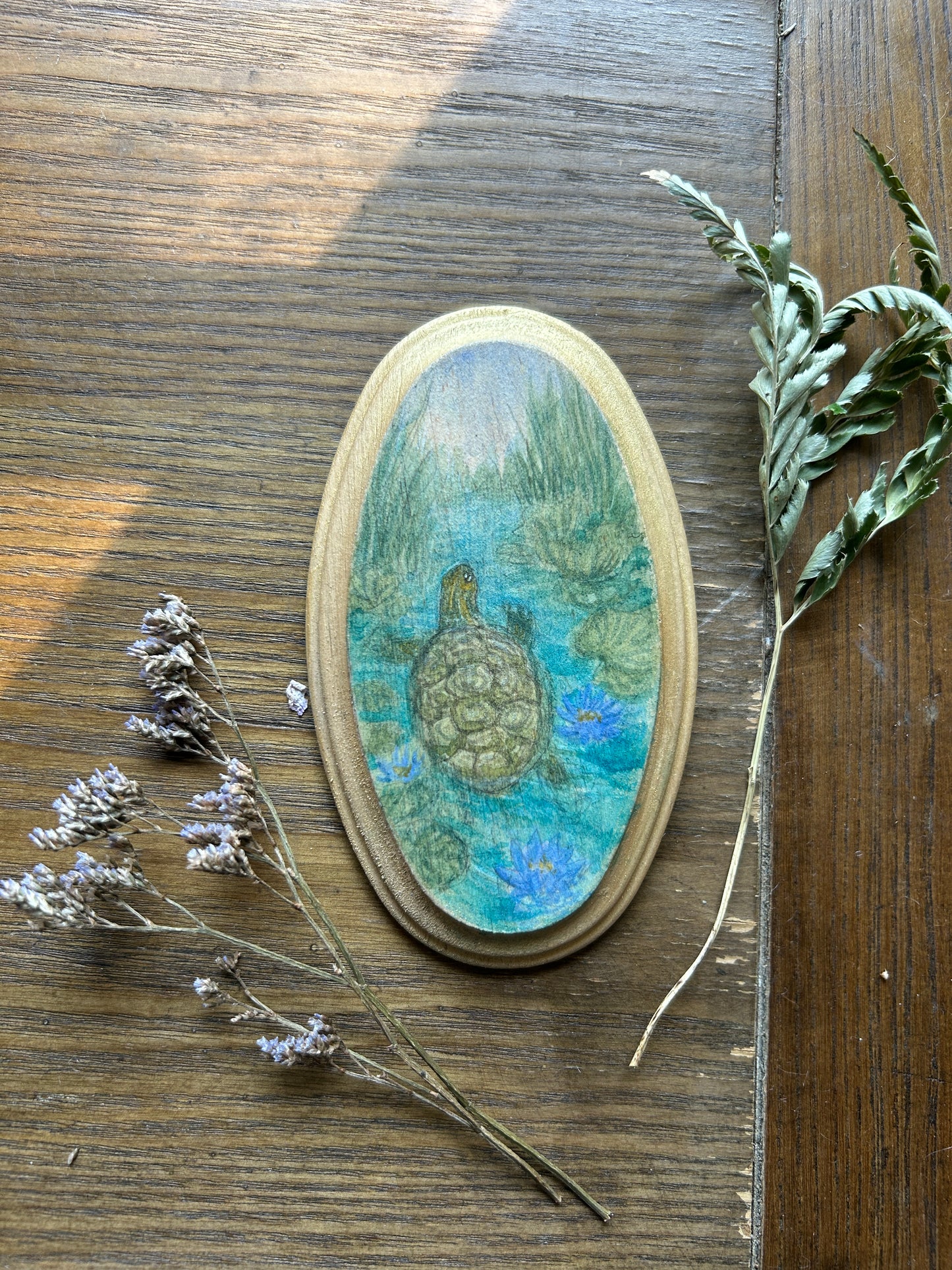 Miniature Original Watercolor Painting- assorted nature and animal paintings on wood