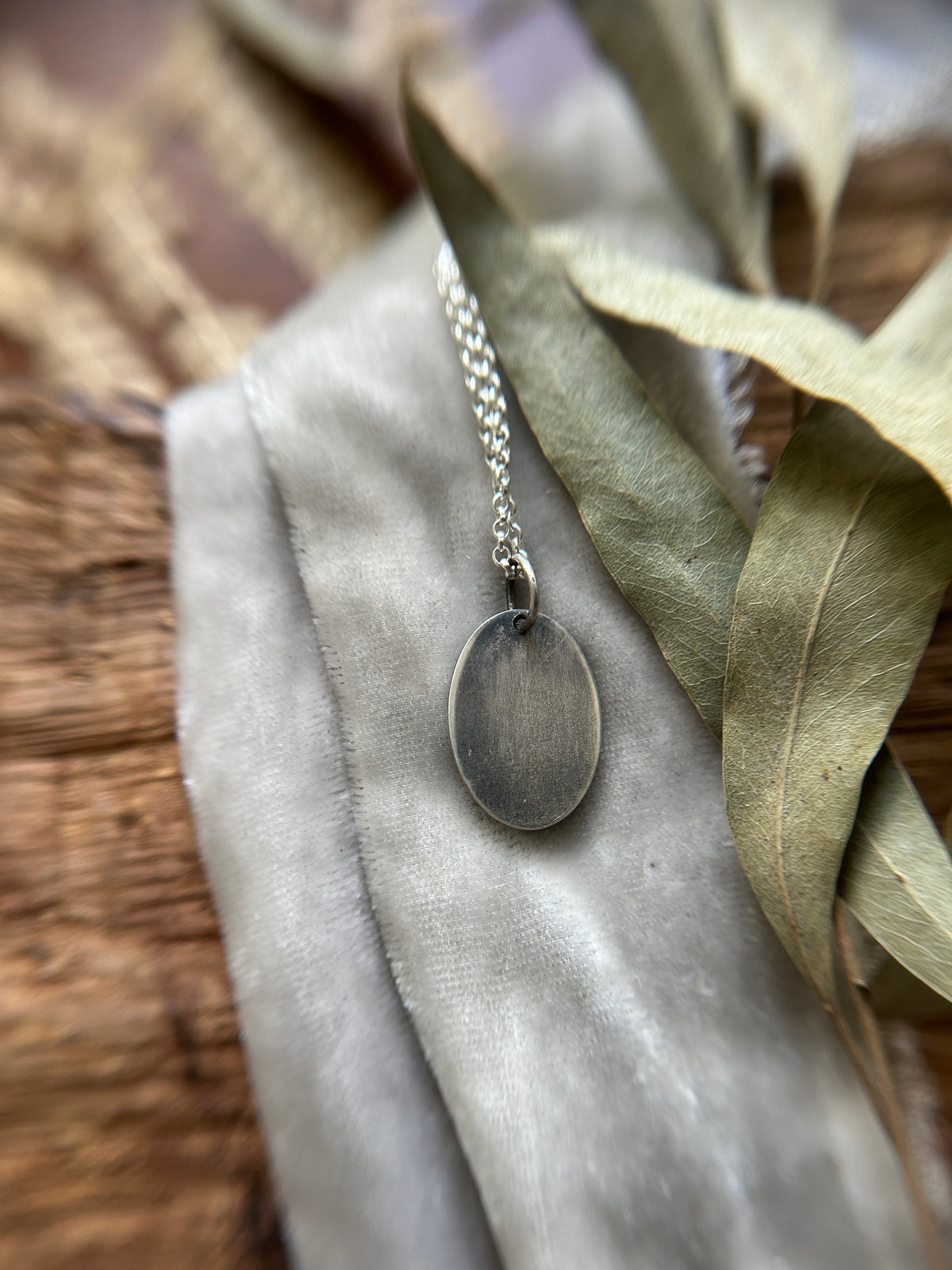 Snowdrop with Opal Necklace- sterling silver jewelry