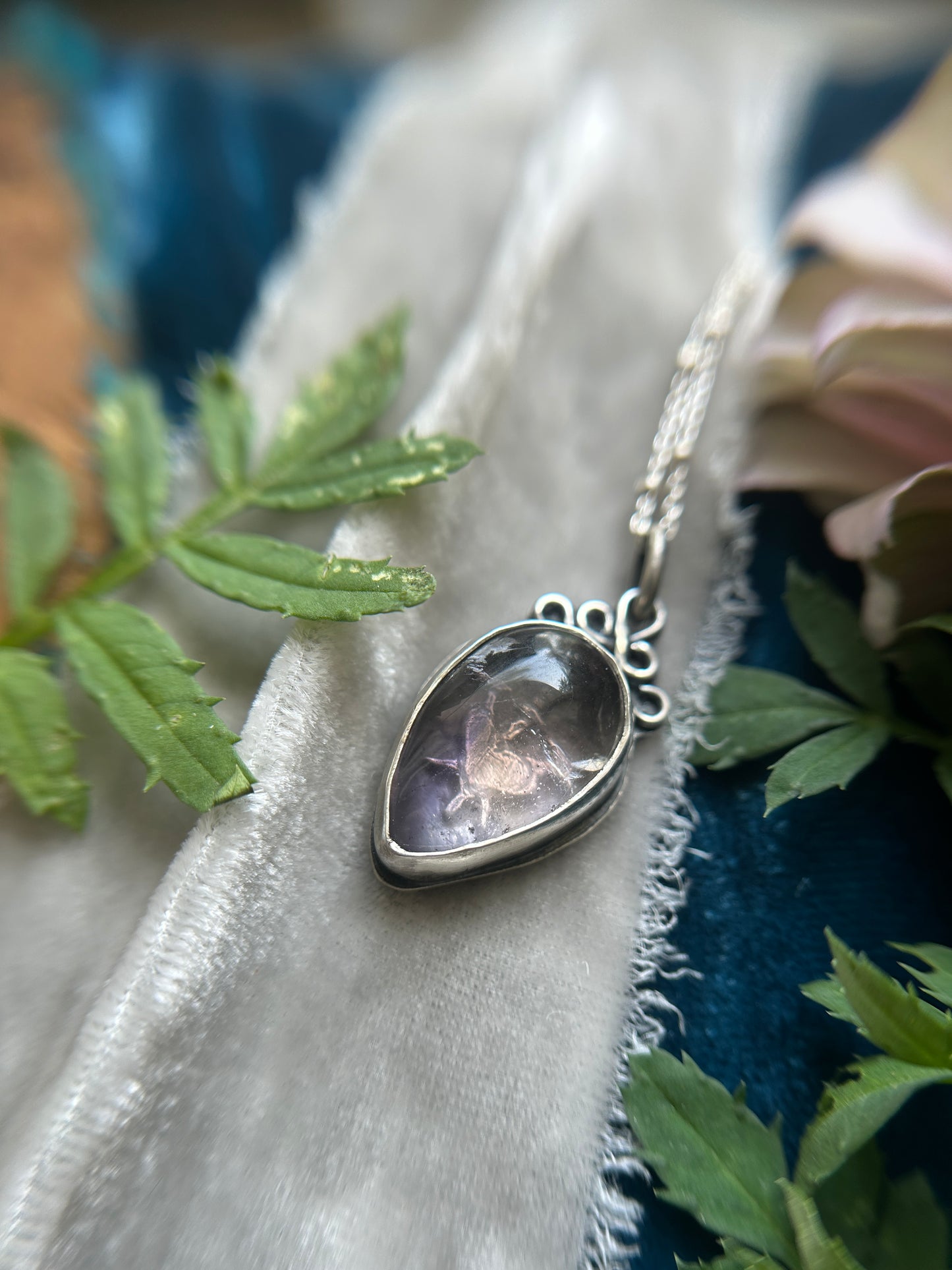 3 of Swords Ametrine Necklace- sterling silver jewelry