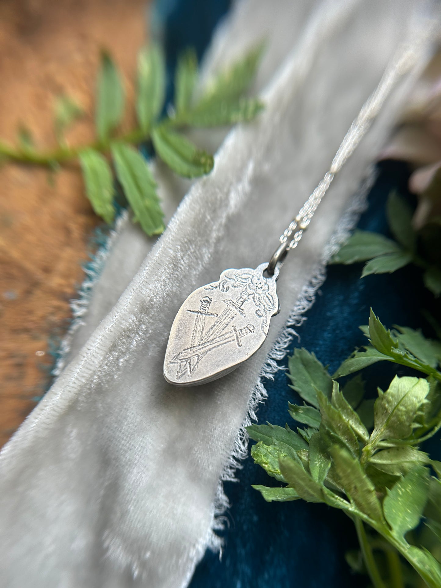 3 of Swords Ametrine Necklace- sterling silver jewelry