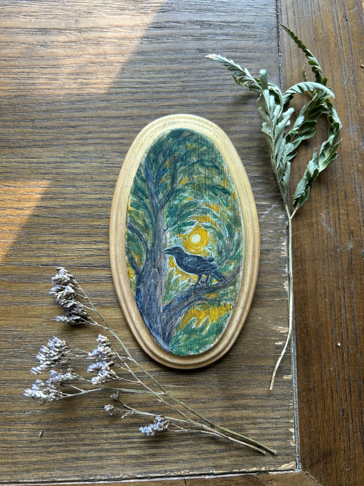Miniature Original Watercolor Painting- assorted nature and animal paintings on wood