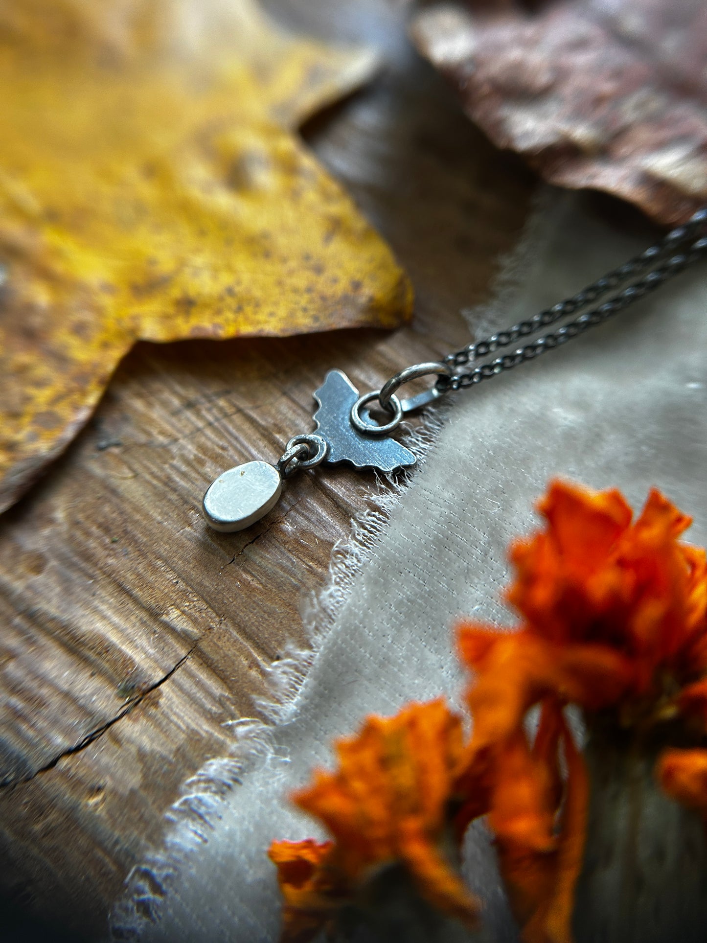 Bat Necklace with star sapphire- sterling silver jewelry- PRE ORDER