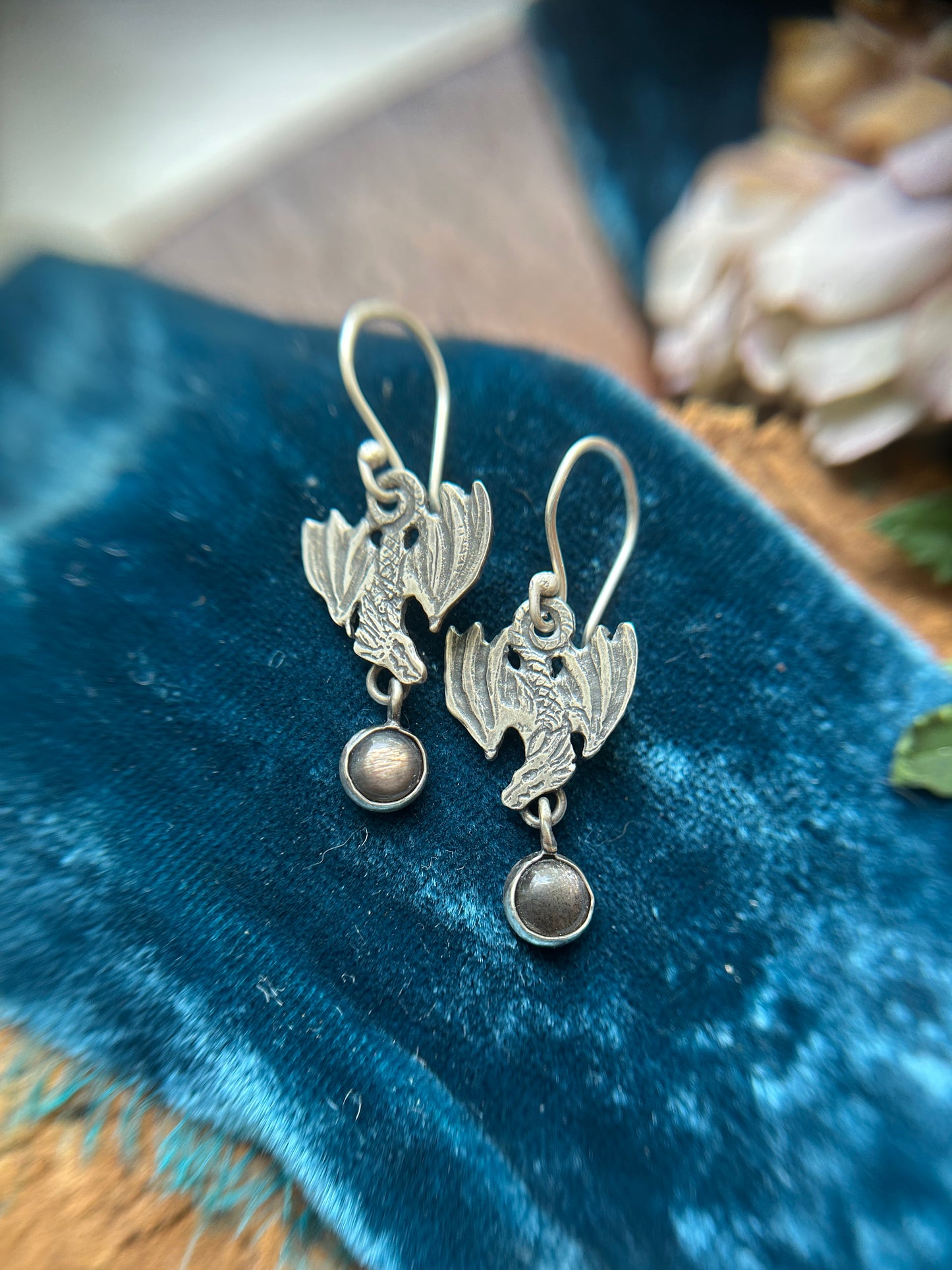 Dragons in Flight Earrings- sterling silver jewelry