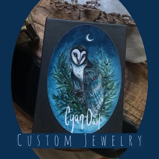 Reserved- custom woodland ring with sapphire, star sapphire, and pearl