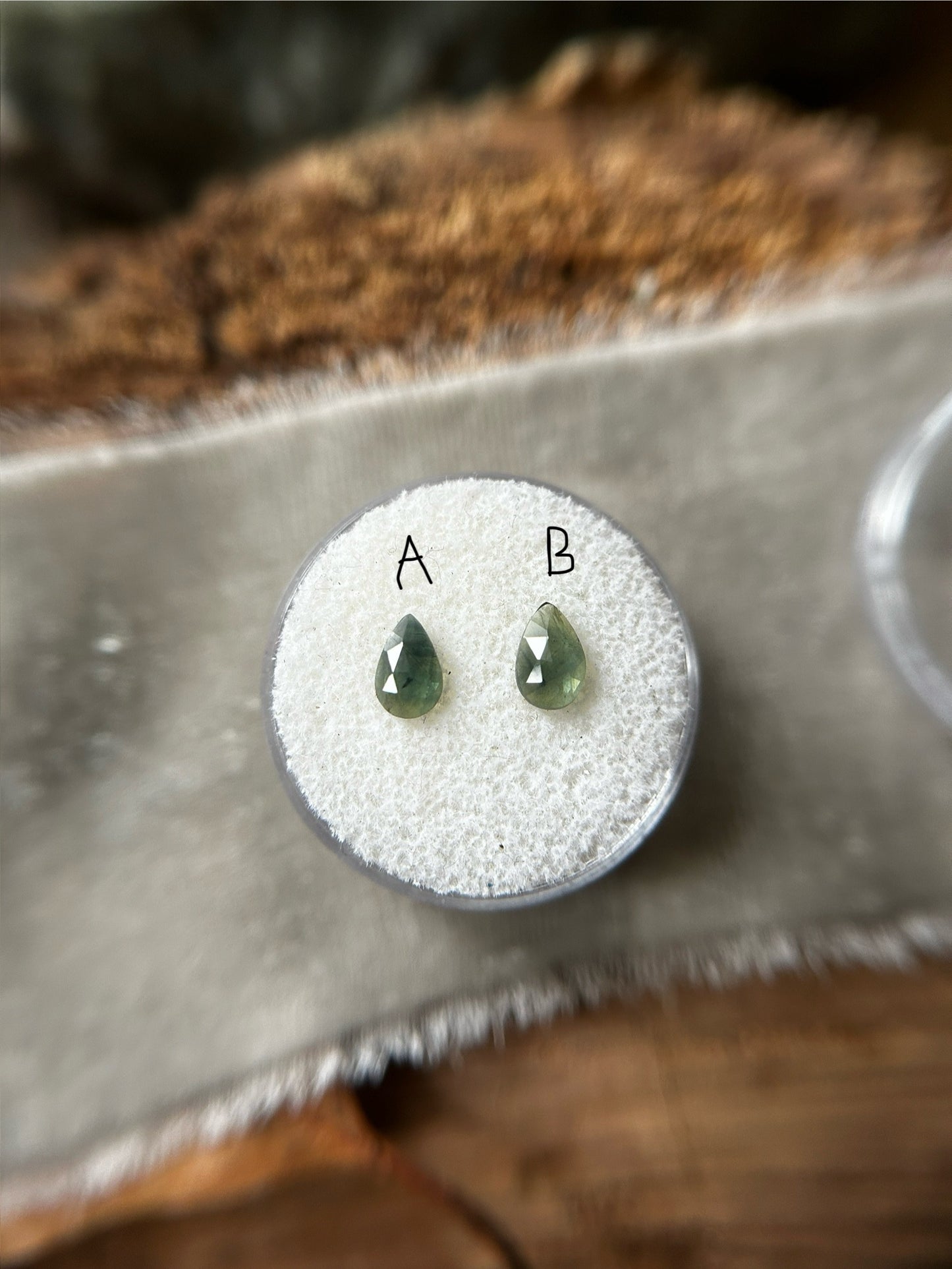 Reserved- custom green sapphire song of the sea ring