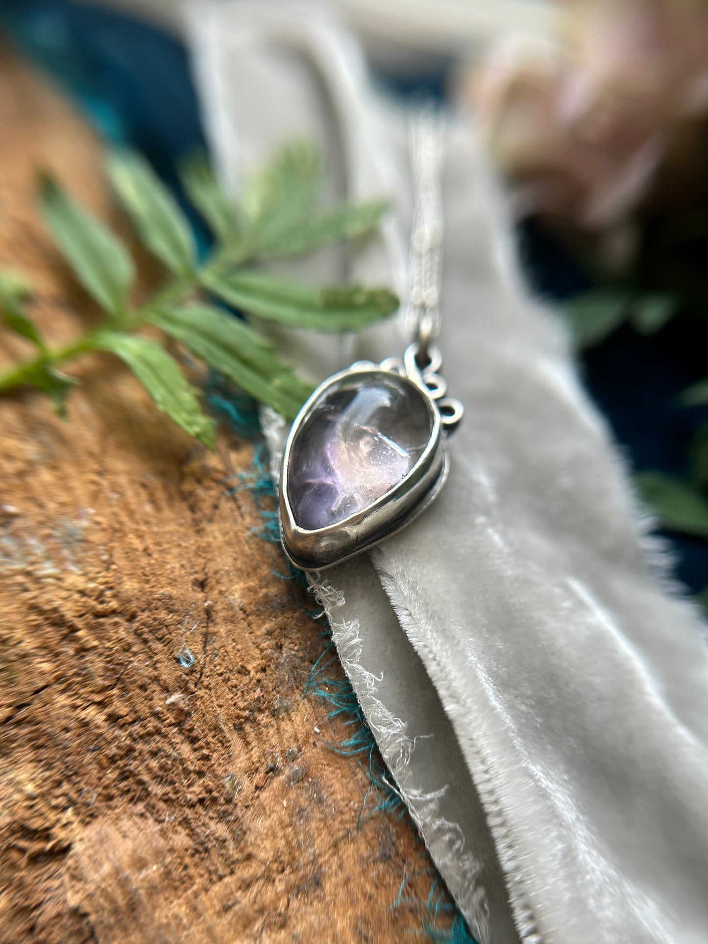 3 of Swords Ametrine Necklace- sterling silver jewelry