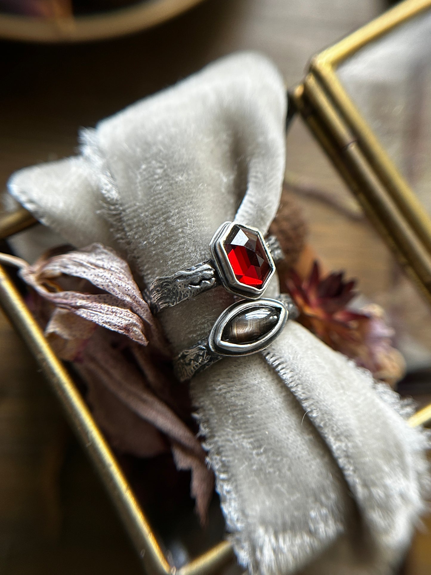 dragon ring in your choice of gemstone - made to order sterling silver jewelry