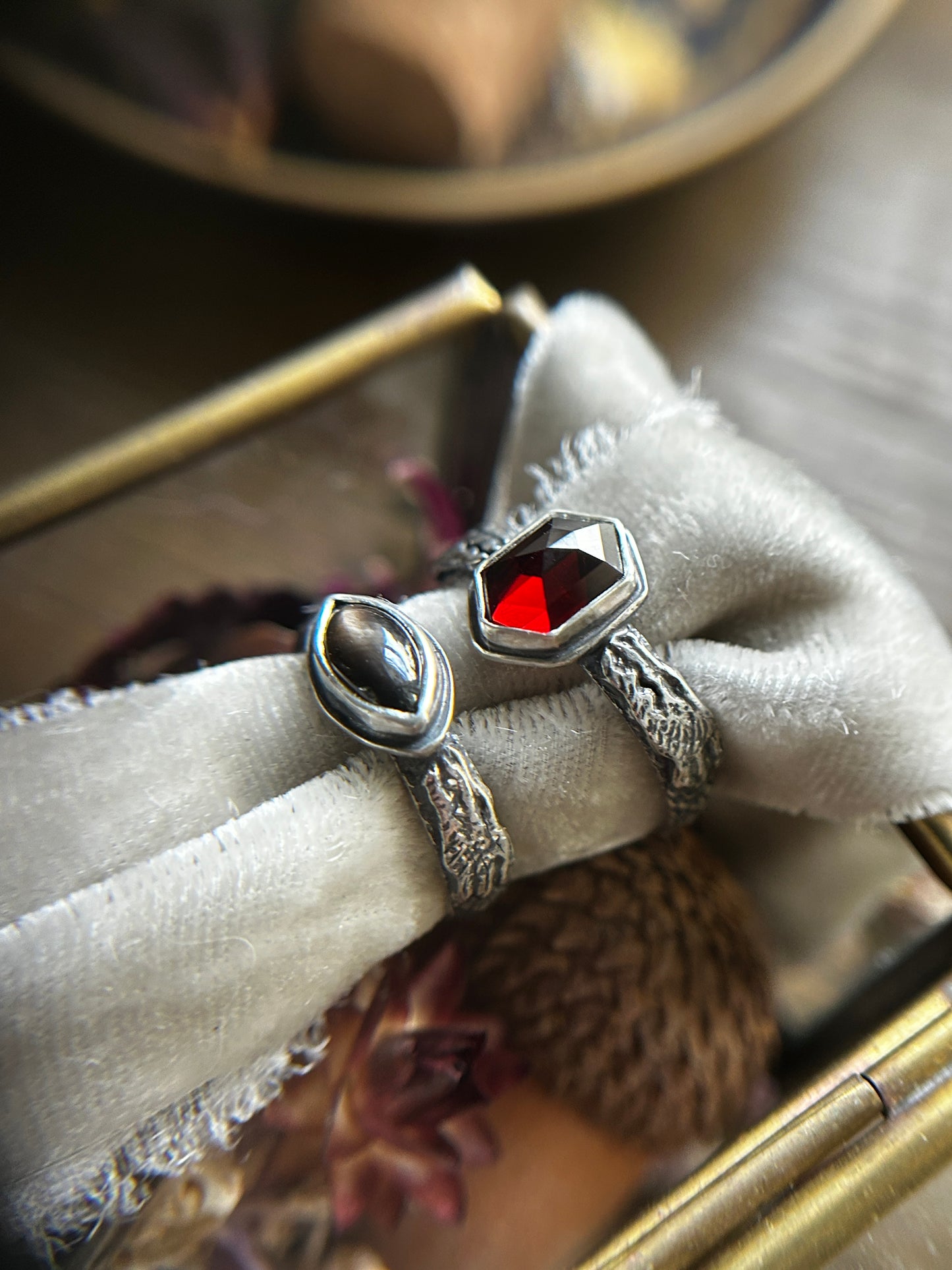 dragon ring in your choice of gemstone - made to order sterling silver jewelry