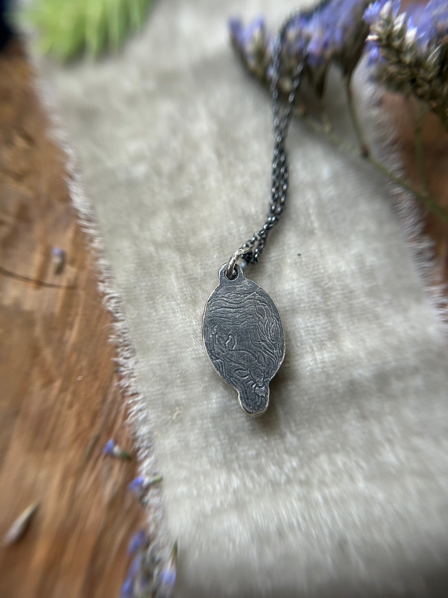 Selkie Seal under Clear Quartz Necklace- sterling silver jewelry