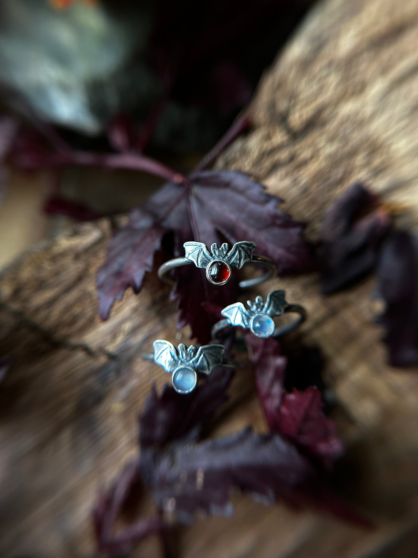 Ready to ship bat ring- assortment of sizes and gemstone jewelry