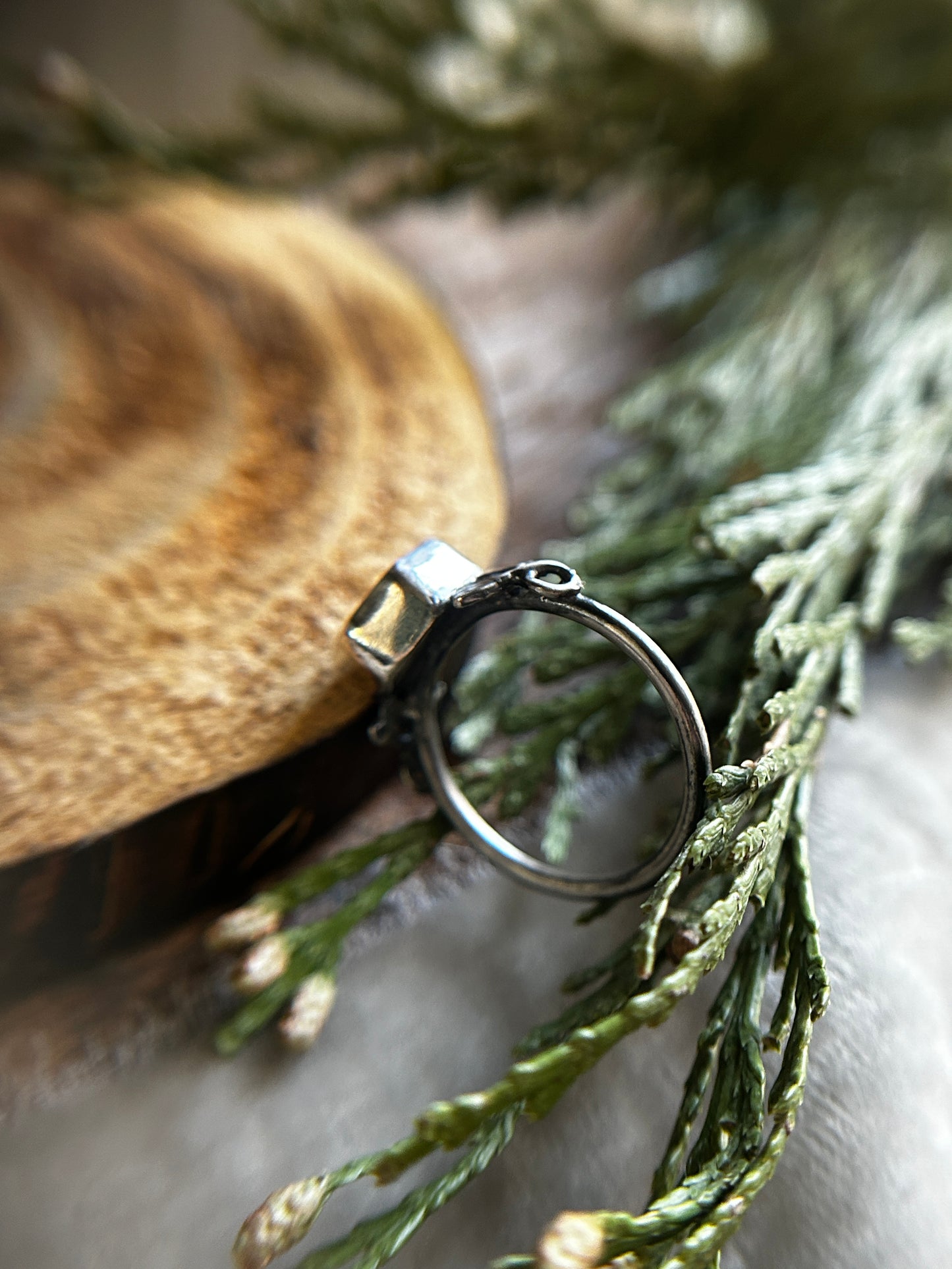 Fox in the Ivy Garden Ring- Sterling silver jewelry made to order