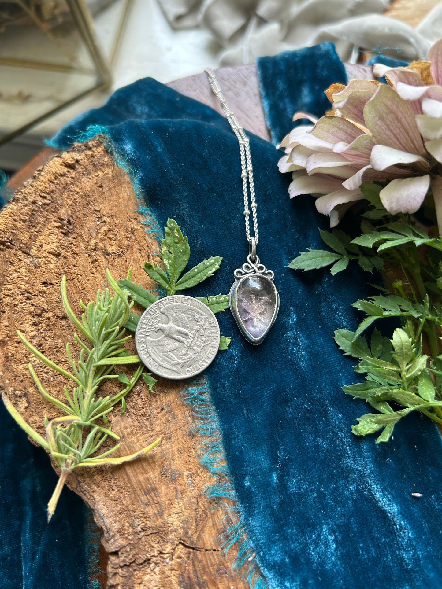 3 of Swords Ametrine Necklace- sterling silver jewelry
