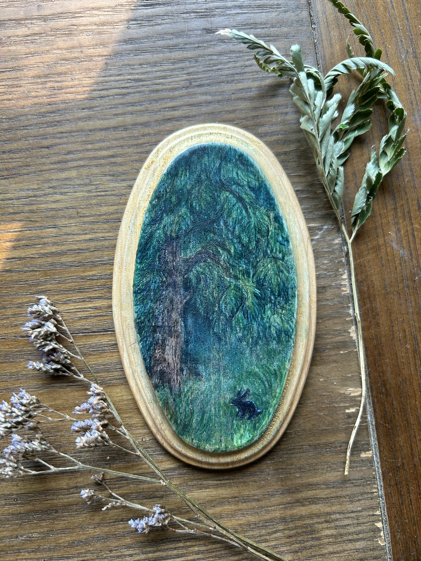 Miniature Original Watercolor Painting- assorted nature and animal paintings on wood