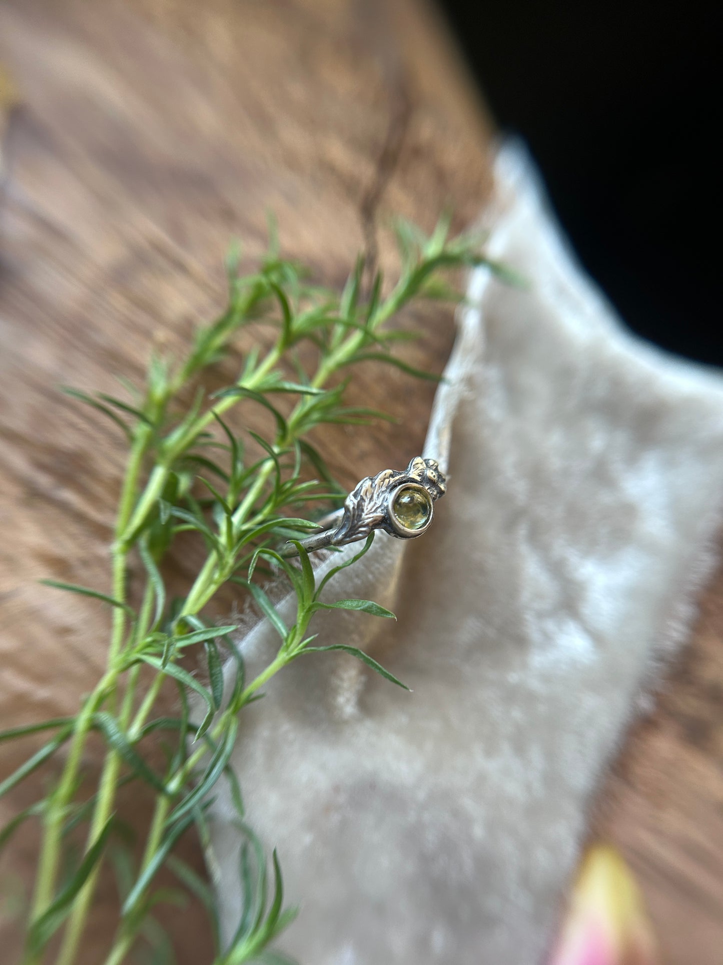 Poppy flower songea sapphire ring- Sterling silver jewelry